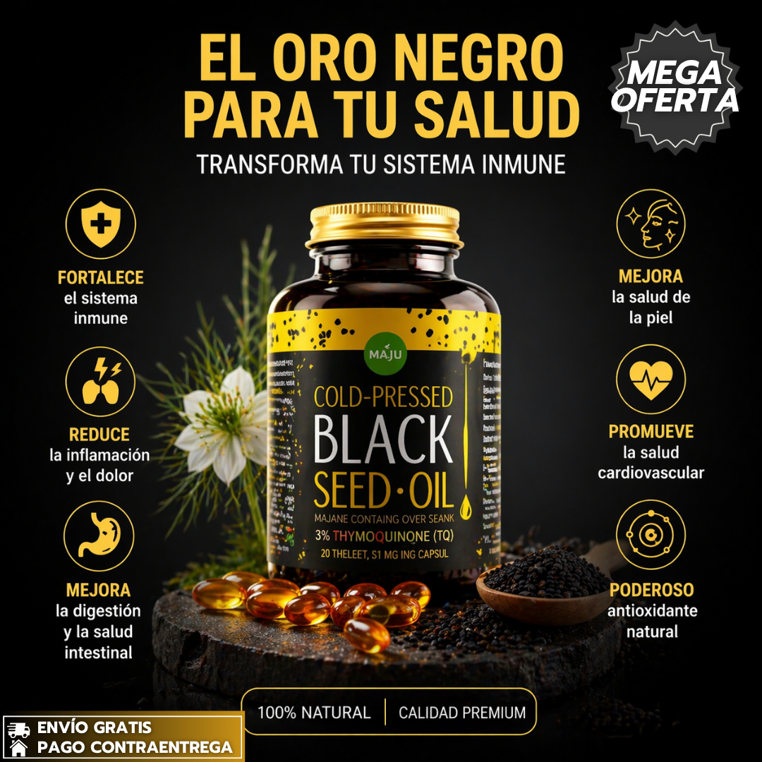 Maju Aceite de Semilla Negra: Equilibra tu cuerpo desde adentro