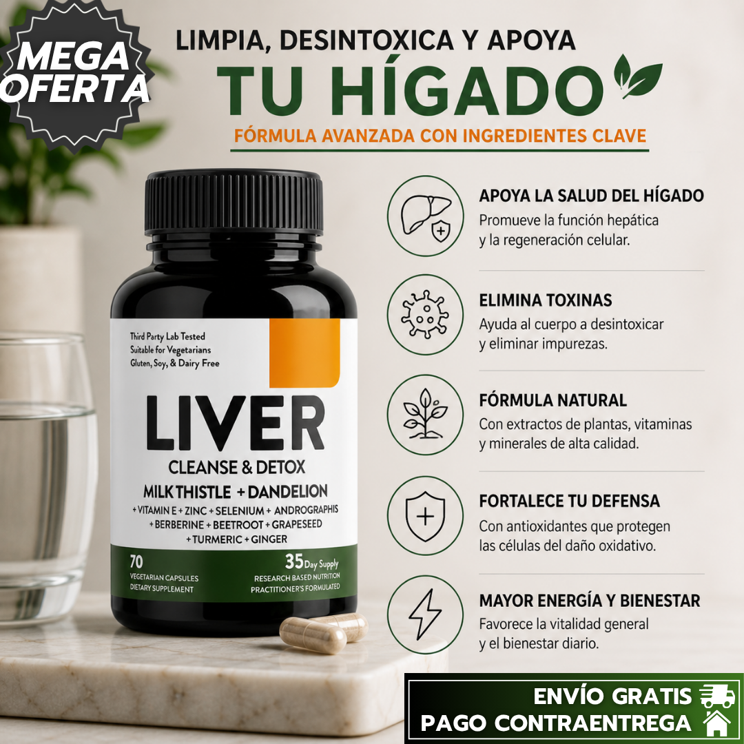 Liver Cleanse Detox: Apoyo natural para el bienestar interno